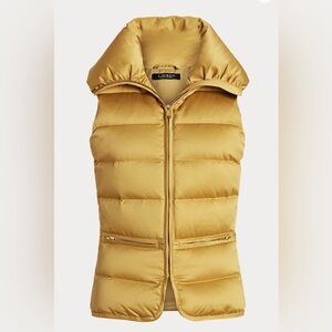 Lauren Ralph Lauren Satin Quilted Down Vest